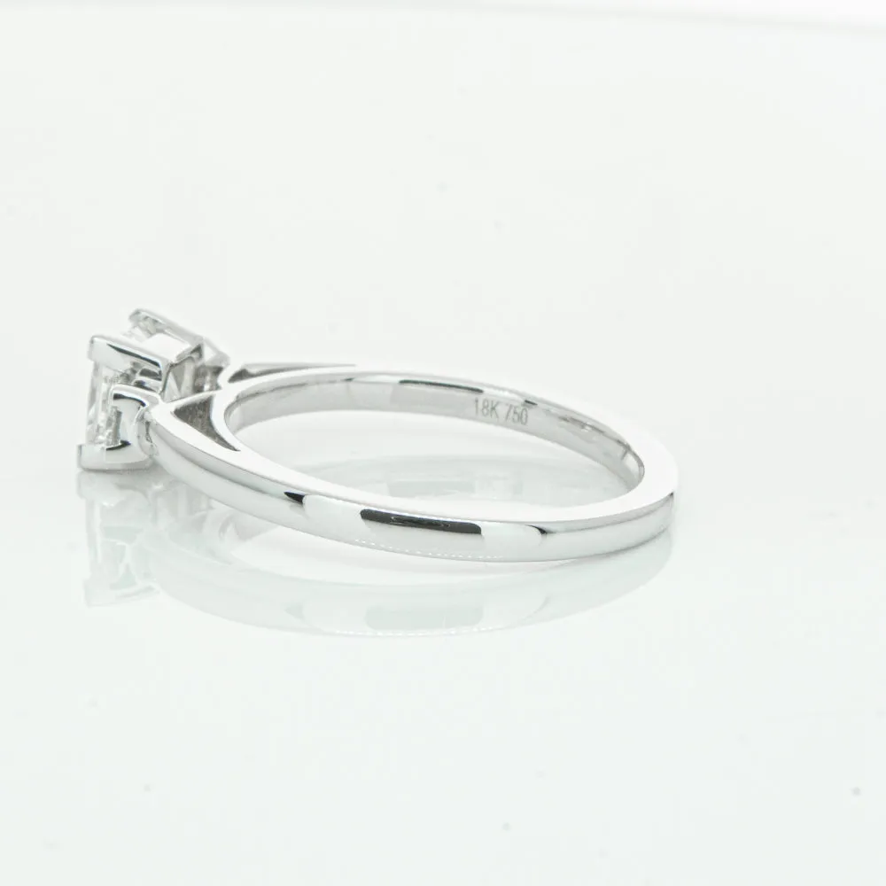 18ct White Gold .80ct Princess Cut Diamond Olympus Ring