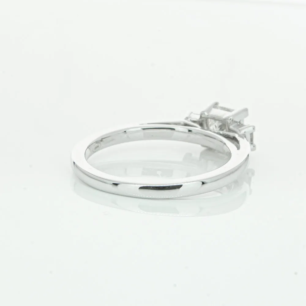 18ct White Gold .80ct Princess Cut Diamond Olympus Ring