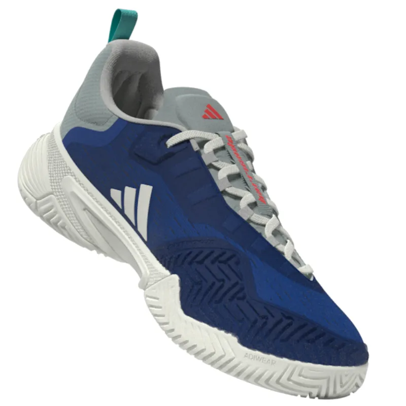 Adidas Barricade Mens Tennis Shoes - Team Royal Blue / Off White / Bright Red