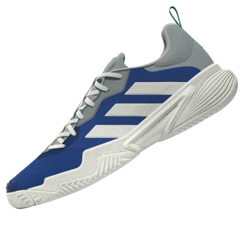 Adidas Barricade Mens Tennis Shoes - Team Royal Blue / Off White / Bright Red