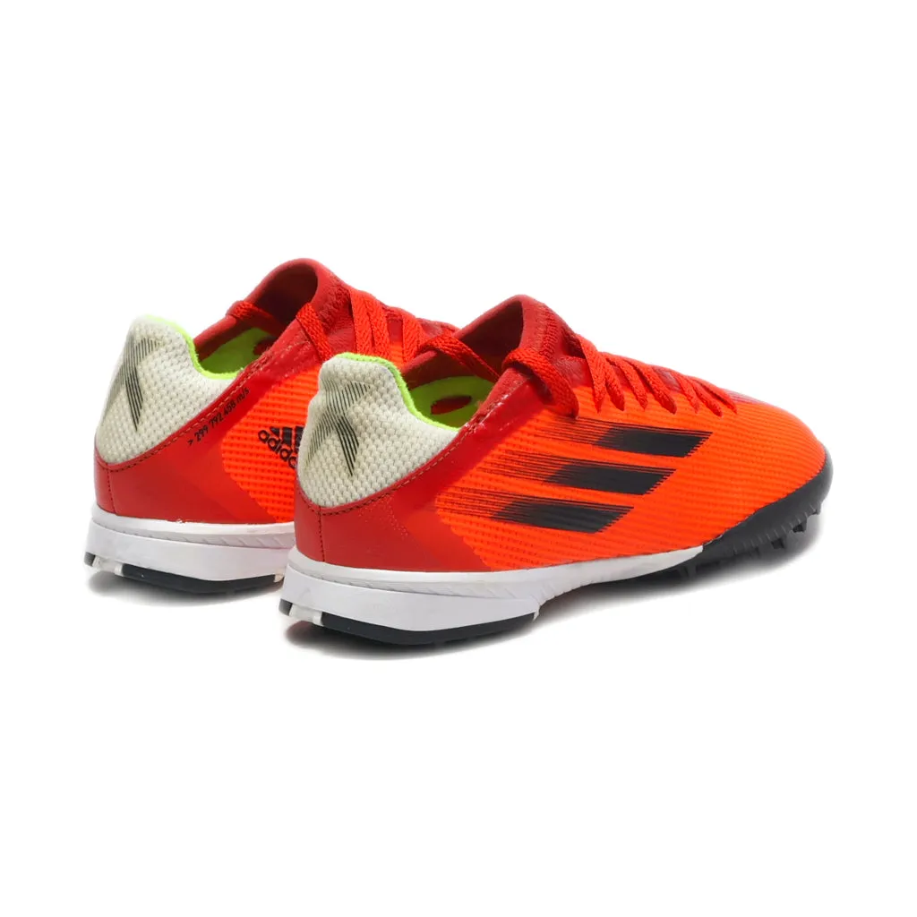 Adidas Kids' X Speedflow.3 Meteorite Pack Turf Ground Football Sport Shoes Pu Leather Orange Colour For Kids