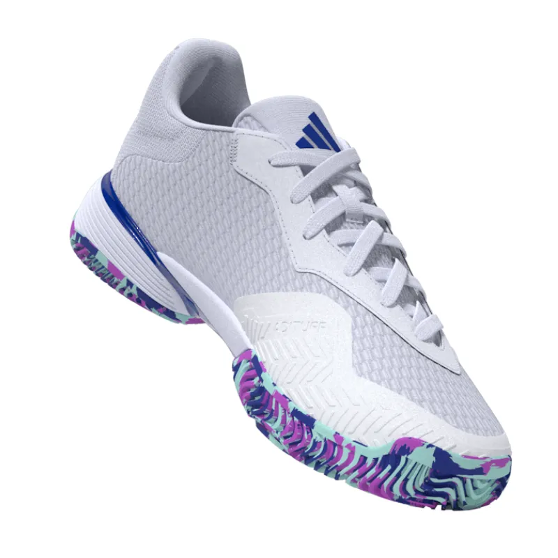 Adidas Performance Barricade Junior Tennis Shoes - FTWWHT/LUCBLU/SEFLAQ