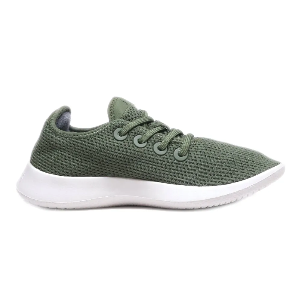 Allbirds Tree Runners Sport Shoes Fabric Green Colour For Women