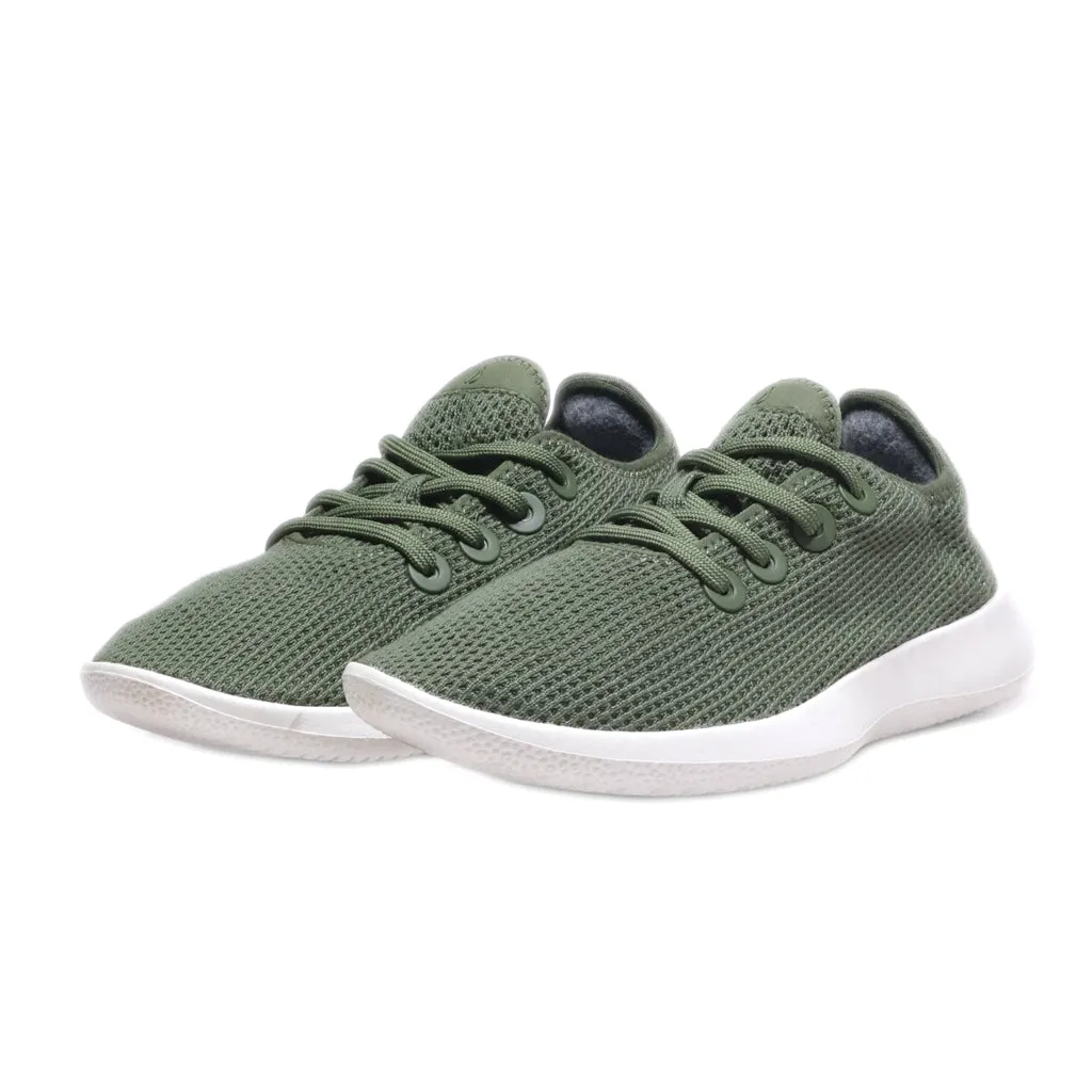 Allbirds Tree Runners Sport Shoes Fabric Green Colour For Women