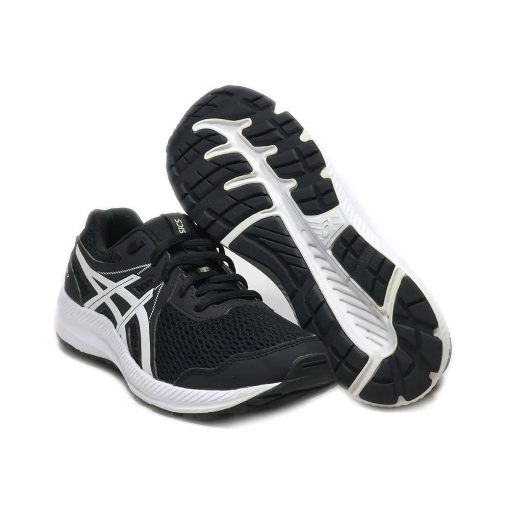 Asics Contend 7 Sport Shoes Fabric Black Colour For Women