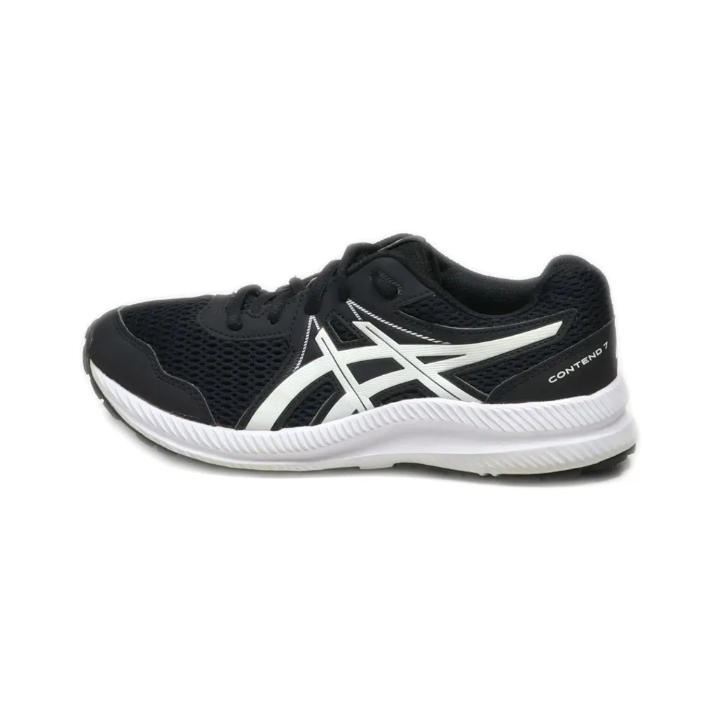 Asics Contend 7 Sport Shoes Fabric Black Colour For Women