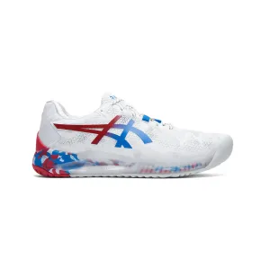 Asics Gel Resolution 8 Retro Tokyo White Womens Tennis Shoes