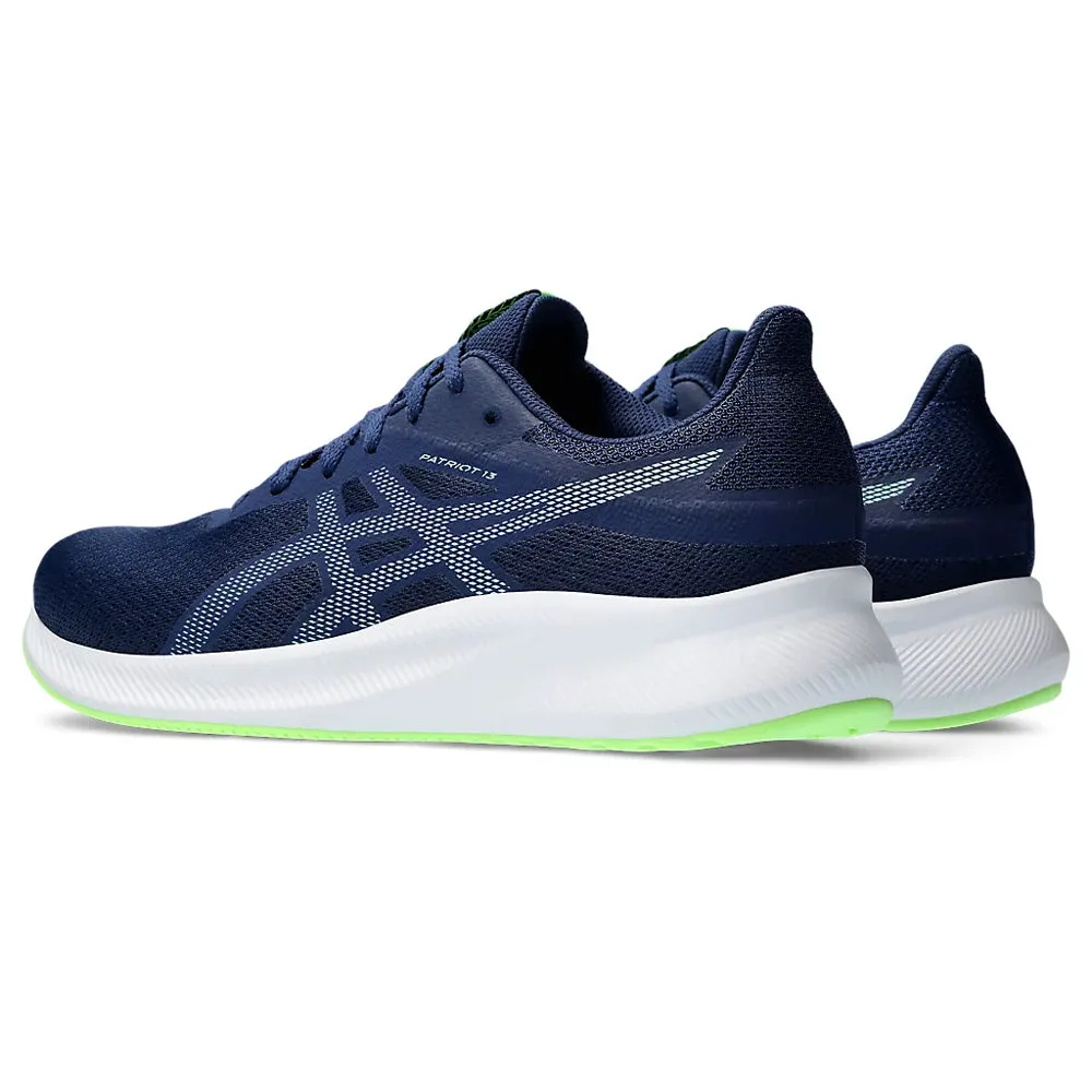 ASICS PATRIOT 13 (M) - BLUE EXPANSE/ILLUMINATE MINT RUNNING SHOES