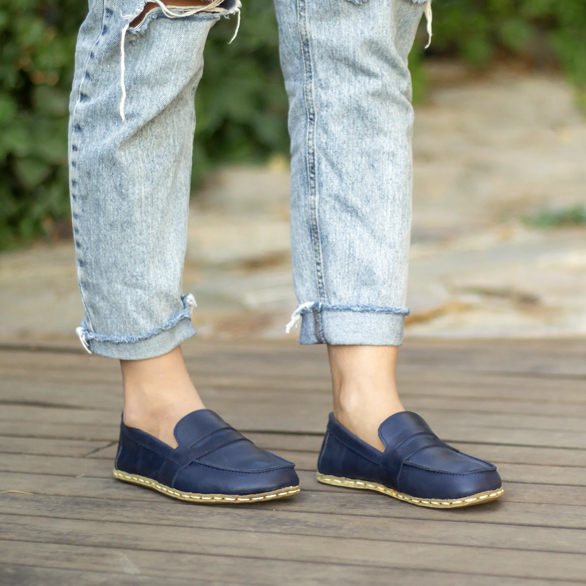 Barefoot Earthing Shoes Crazy Navy Blue Women