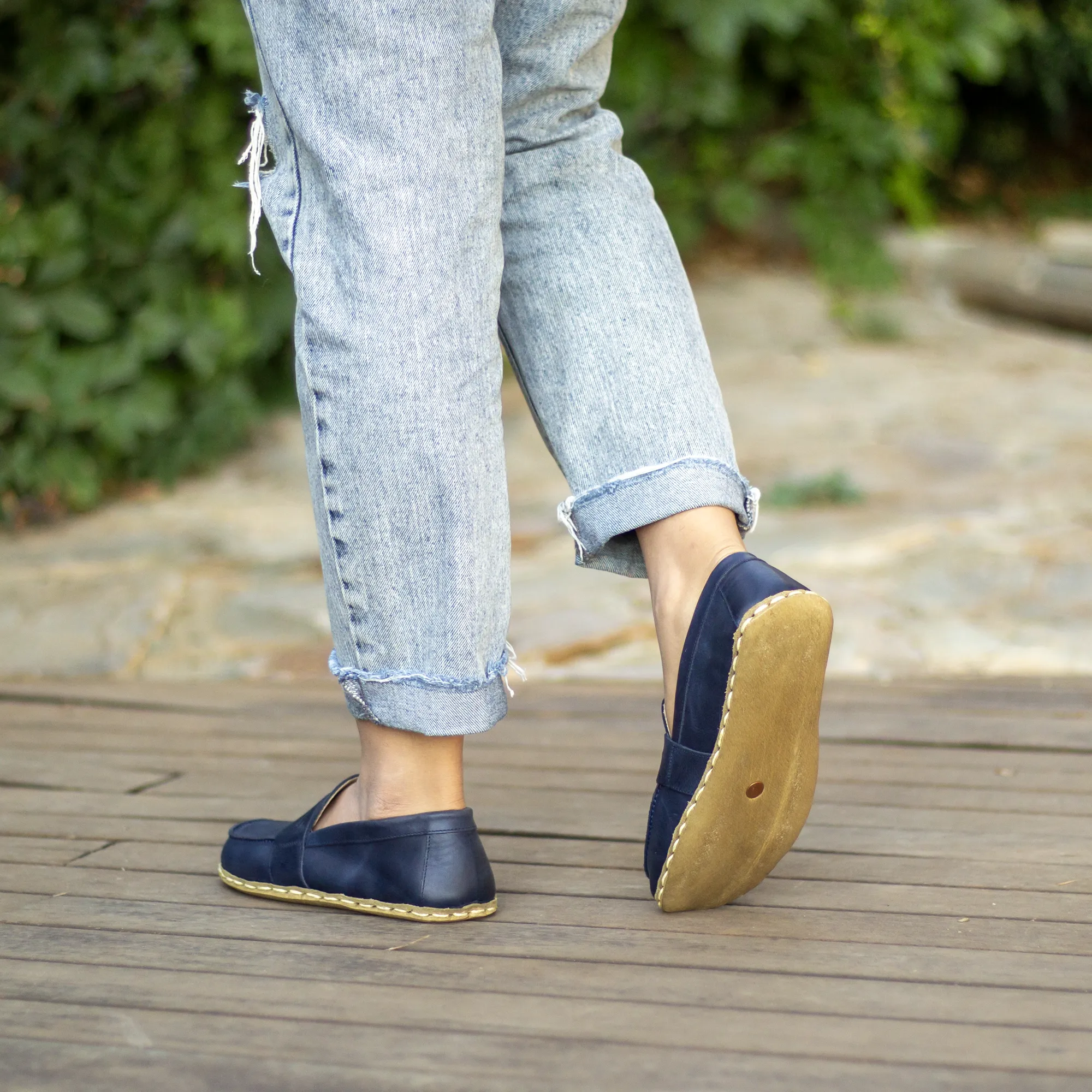 Barefoot Earthing Shoes Crazy Navy Blue Women