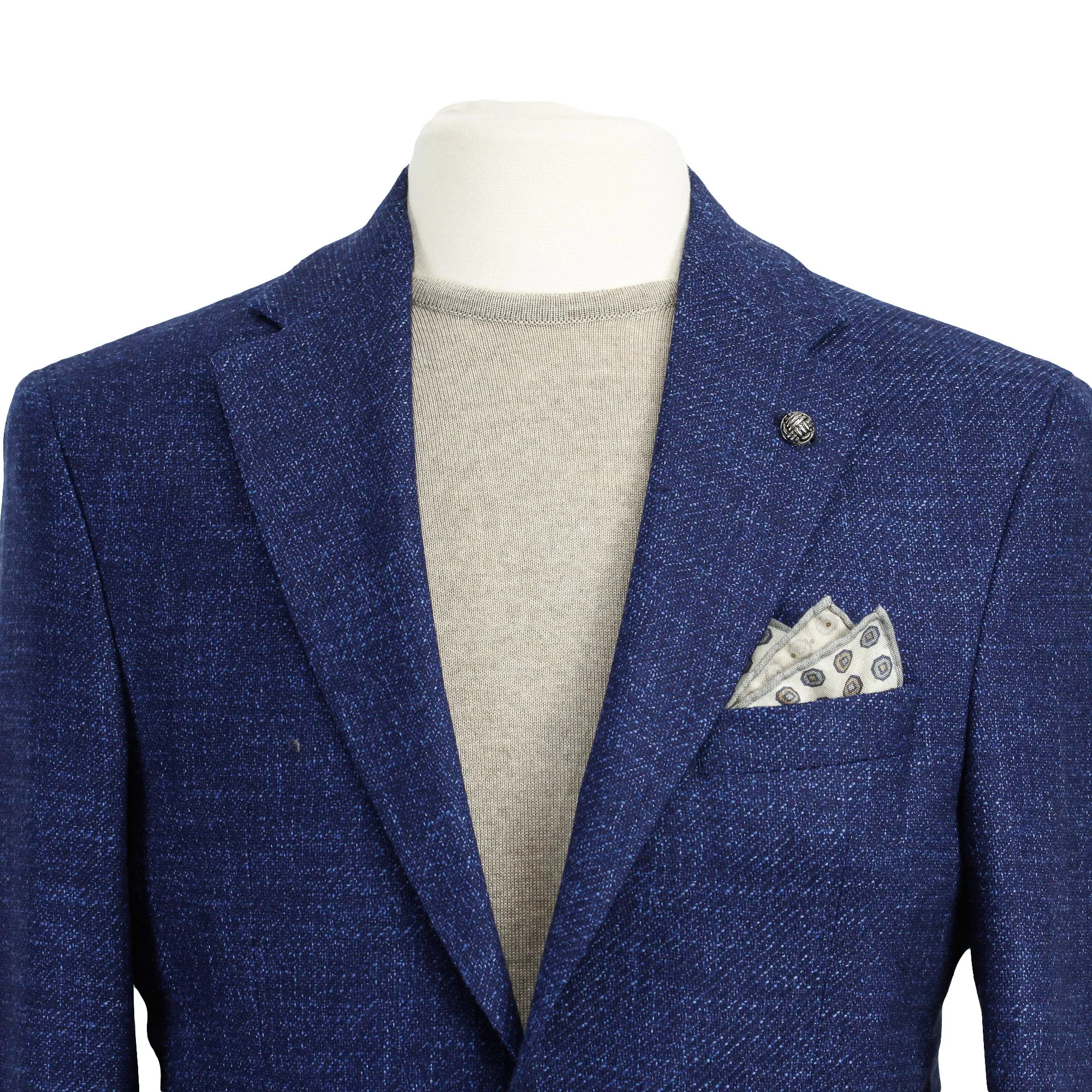 Blue Neat Morton Contemporary Fit Wool-Silk-Linen Sport Jacket - Jack Victor