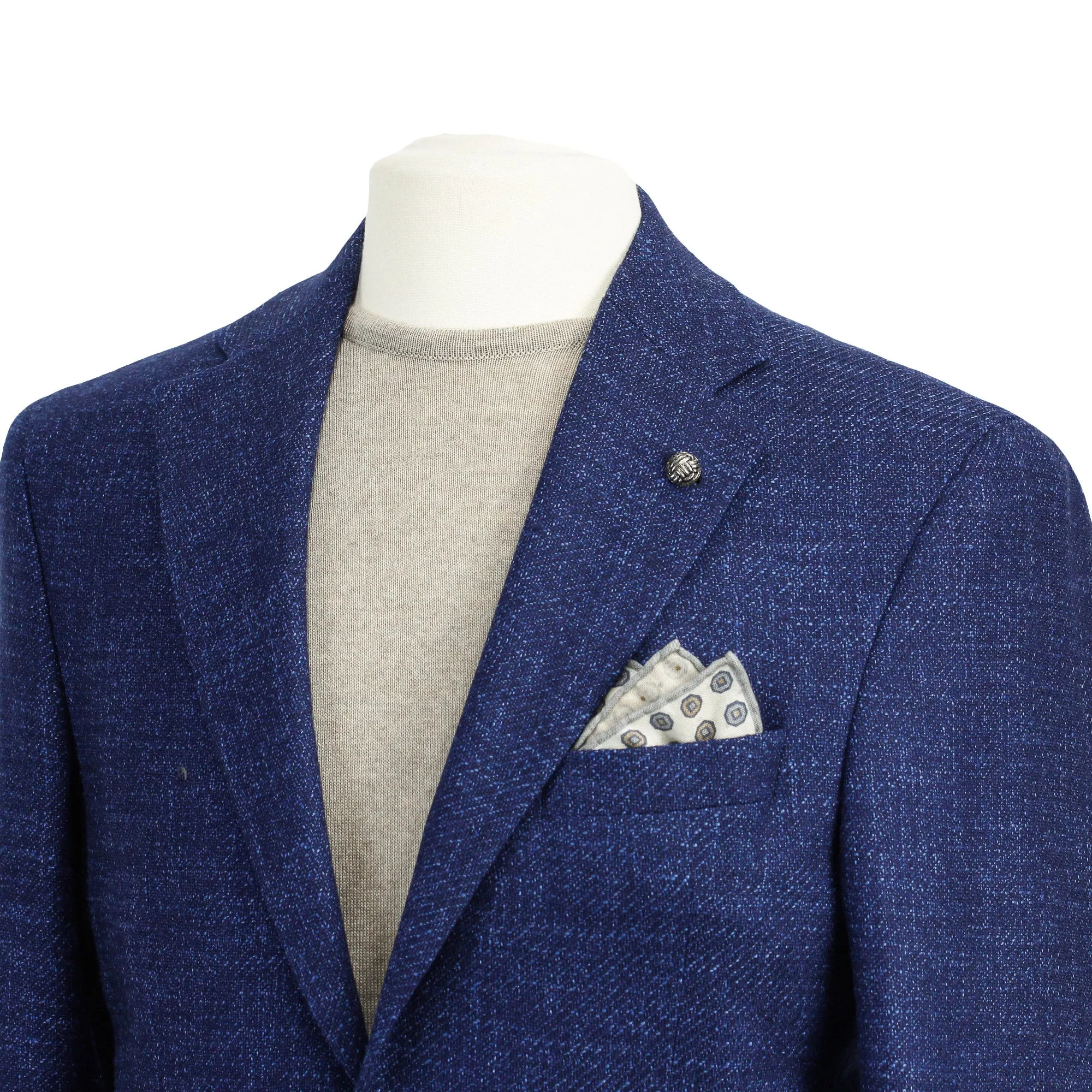 Blue Neat Morton Contemporary Fit Wool-Silk-Linen Sport Jacket - Jack Victor