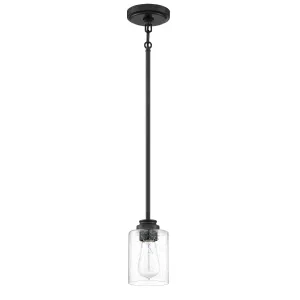 Bolden 1 Light Mini Pendant in Flat Black