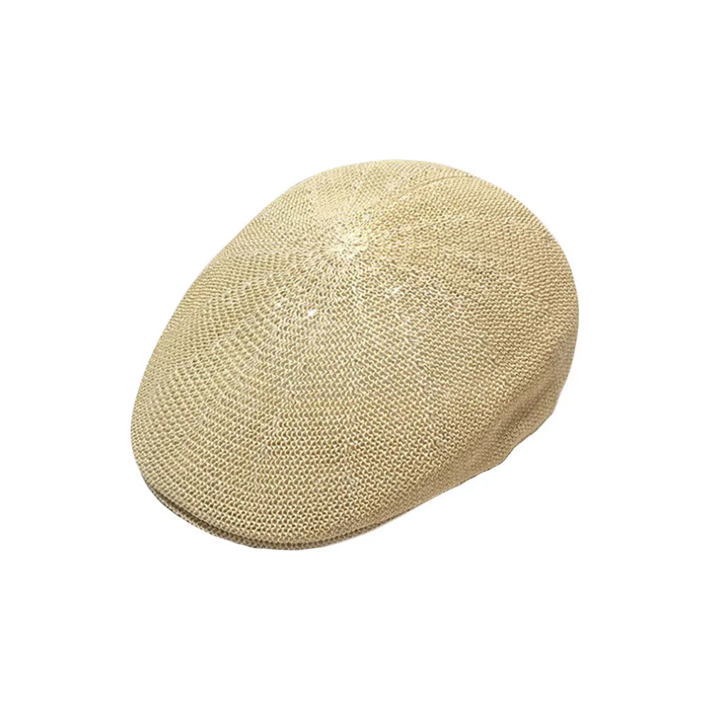 Breathable Mesh Summer Hat Newsboy Ivy Cap Cabbie Flat Cap YZ30176