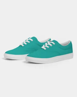 Bright Blue Cool Green Women's Canvas Sneakers | Women's | Bright Pure Blue Cool Green | C100M0Y50K0