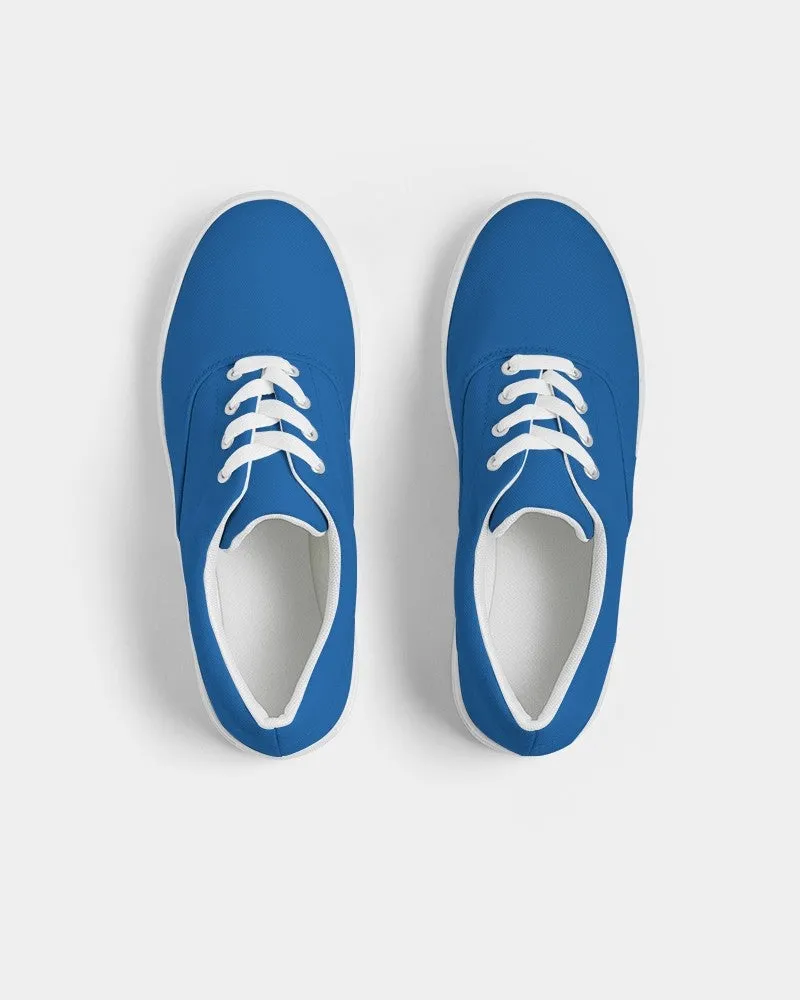 Bright Blue Men's Canvas Sneakers | Men's | Bright Pure Blue | C100M75Y0K0