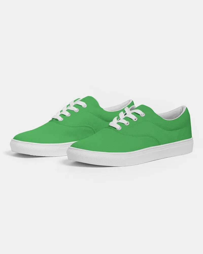 Bright Green Women's Canvas Sneakers | Women's | Bright Pure Green | C75M0Y100K0