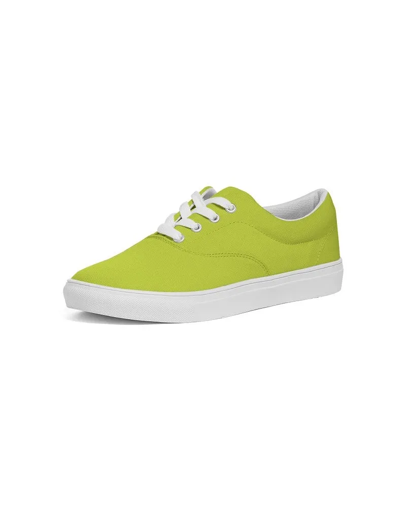 Bright Yellow Warm Green Women's Canvas Sneakers | Women's | Bright Pure Yellow Warm Green | C25M0Y100K0