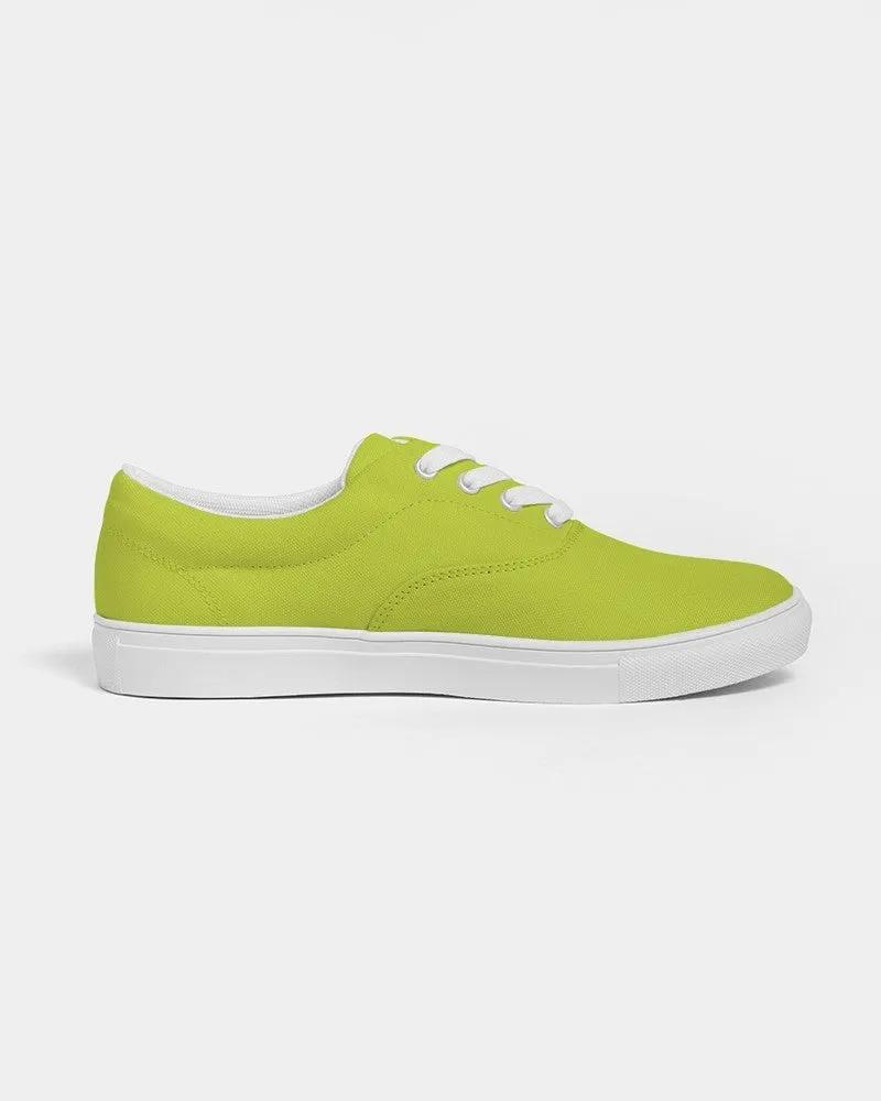 Bright Yellow Warm Green Women's Canvas Sneakers | Women's | Bright Pure Yellow Warm Green | C25M0Y100K0