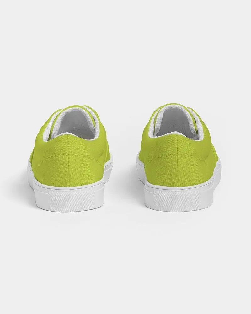 Bright Yellow Warm Green Women's Canvas Sneakers | Women's | Bright Pure Yellow Warm Green | C25M0Y100K0