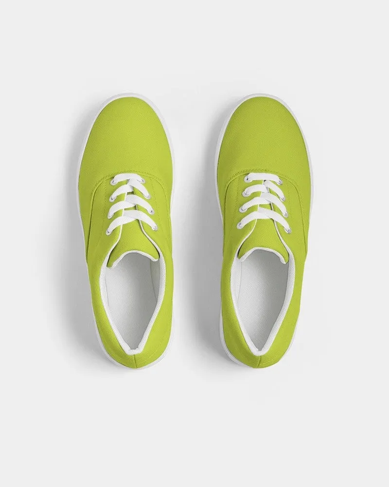 Bright Yellow Warm Green Women's Canvas Sneakers | Women's | Bright Pure Yellow Warm Green | C25M0Y100K0