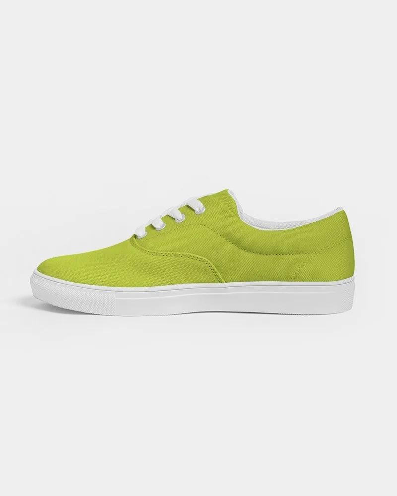 Bright Yellow Warm Green Women's Canvas Sneakers | Women's | Bright Pure Yellow Warm Green | C25M0Y100K0