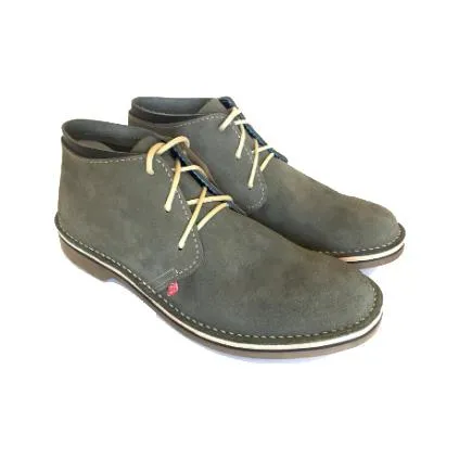 Bummel Zahara Charcoal Suede Leather Shoe