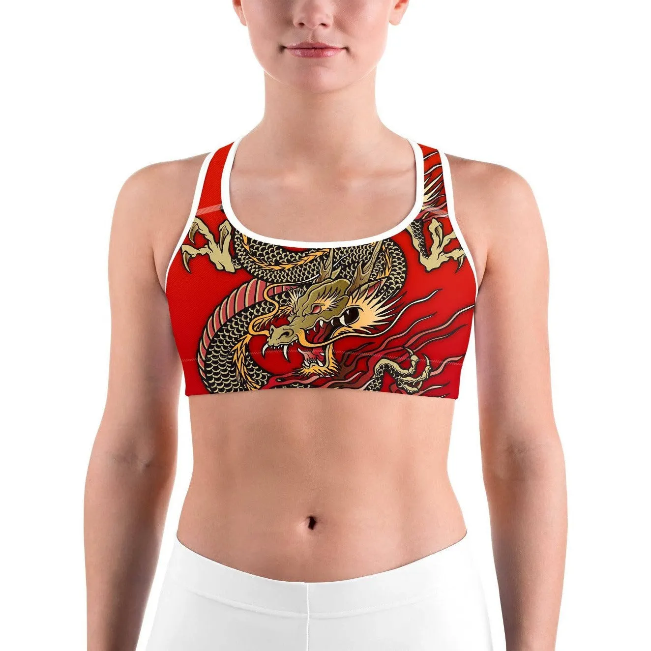 Chinese Dragon Sports Bra