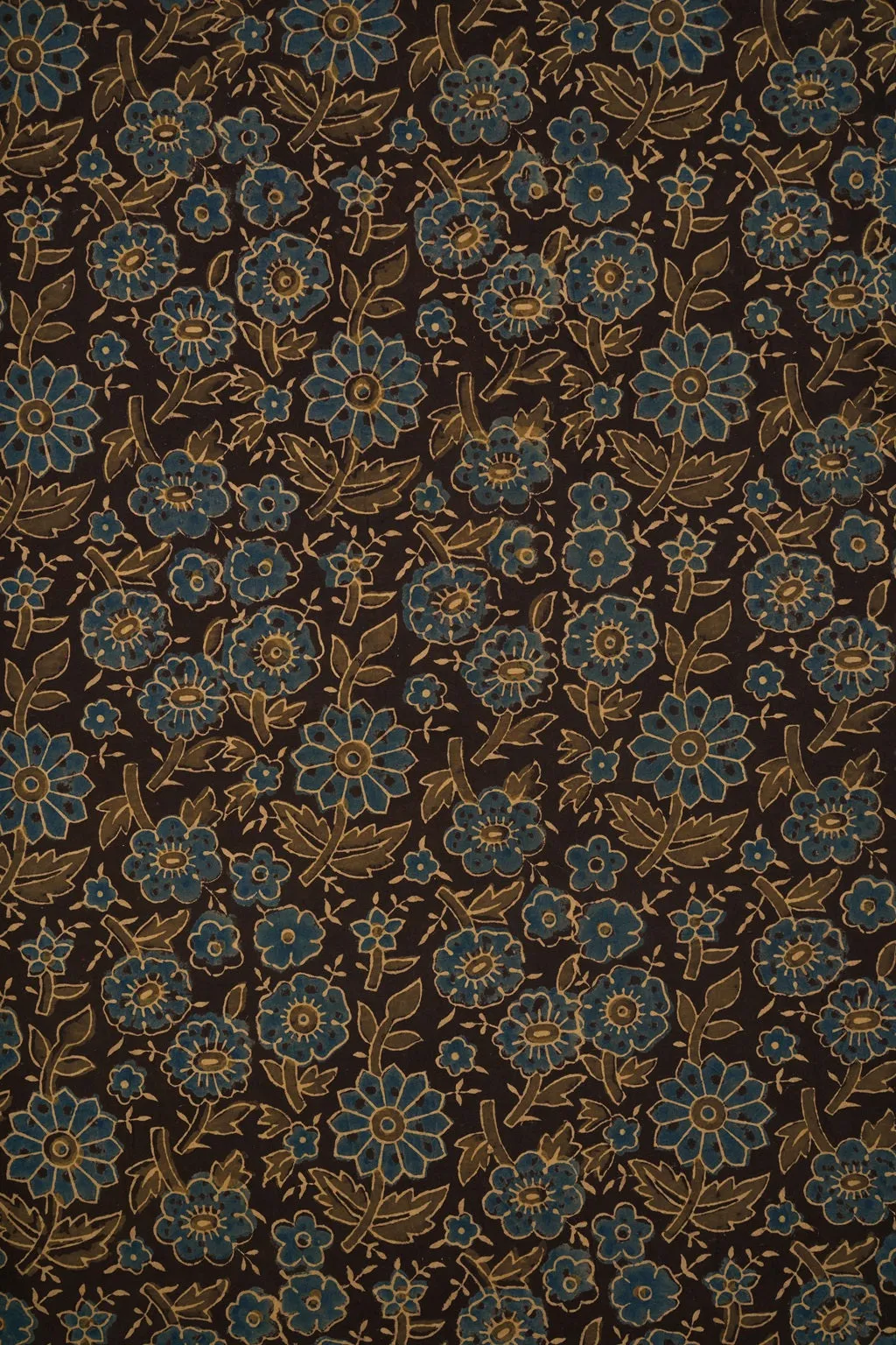 Chocolate Pure Cotton Ajarakh Printed Fabric