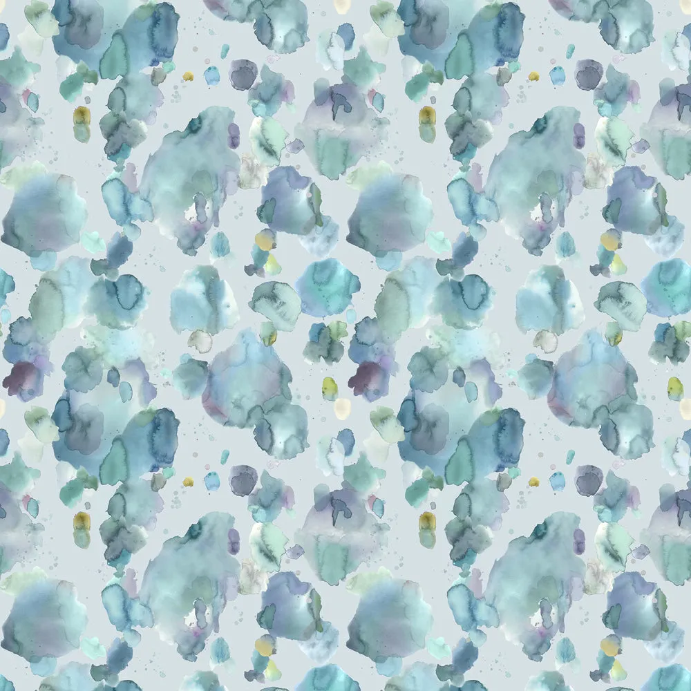 Cloud Burst Printed Cotton Fabric (By The Metre) Pacific