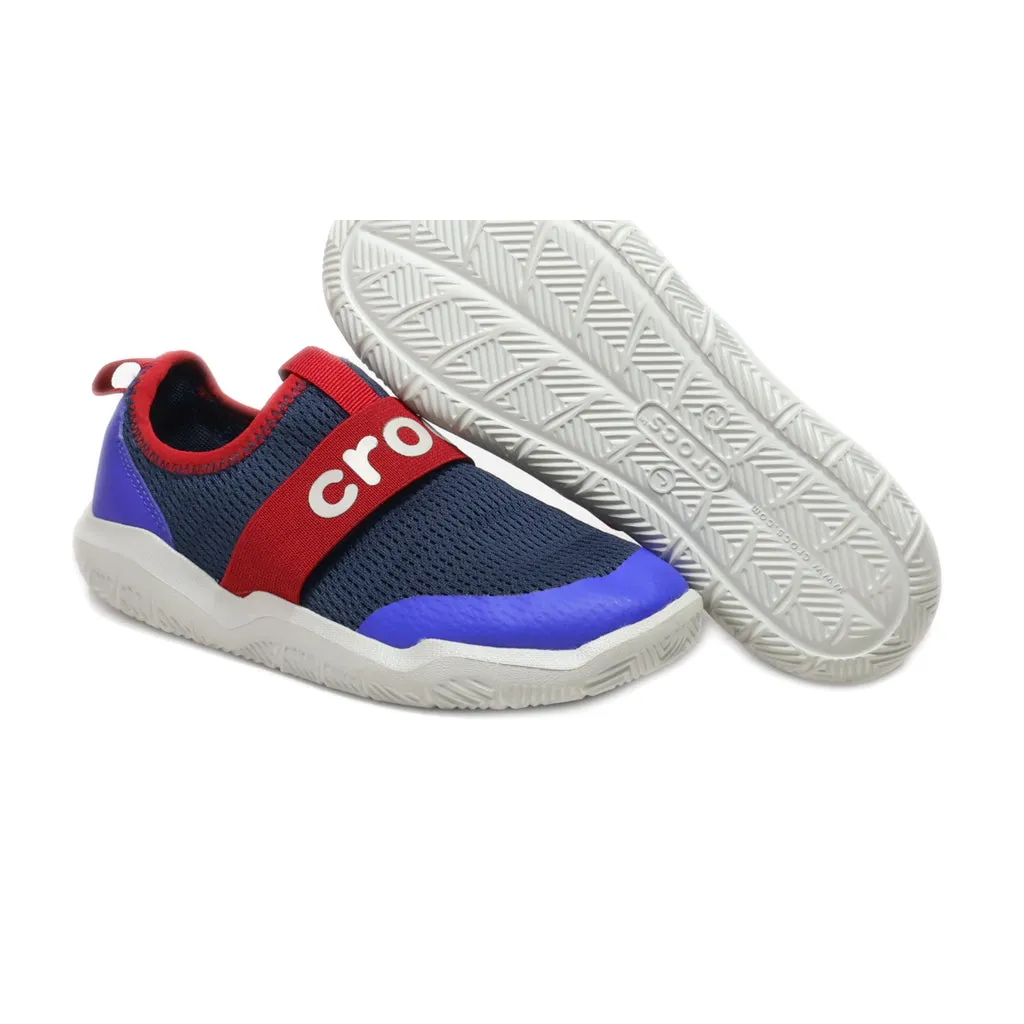 Crocs Sport Shoes Leather Blue Colour For Kids