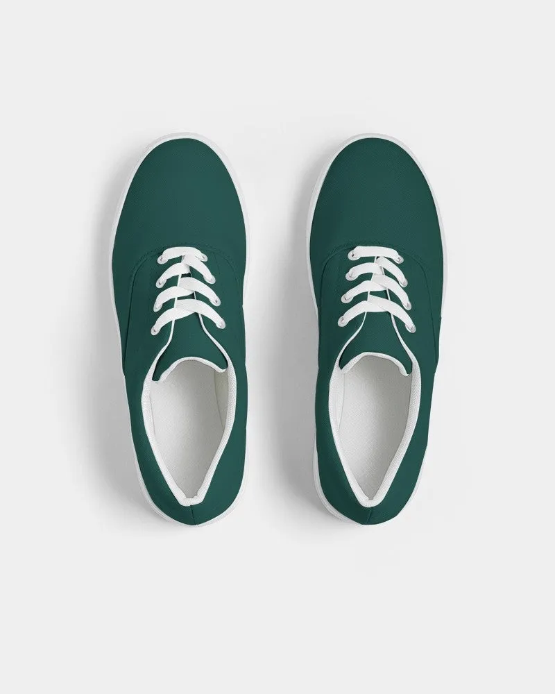 Dark Blue Cool Green Men's Canvas Sneakers | Men's | Dark Pure Blue Cool Green | C100M0Y50K80