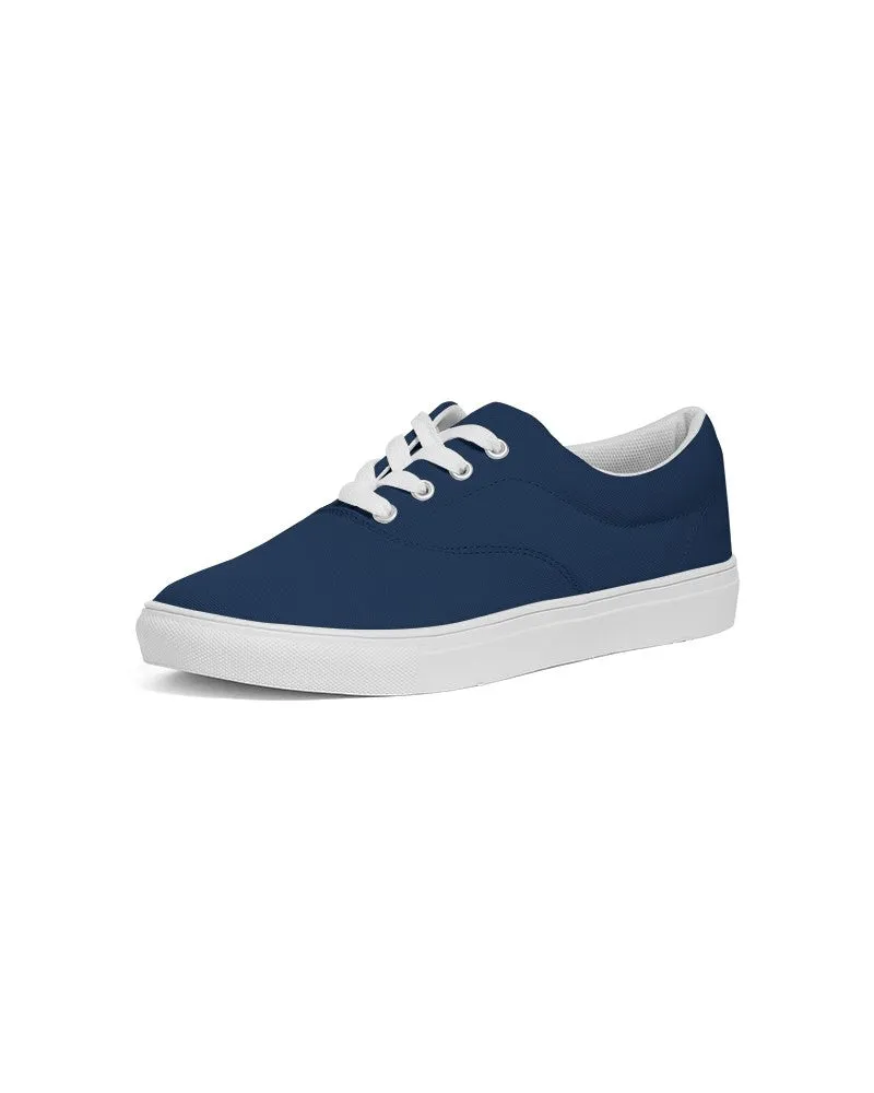 Dark Blue Men's Canvas Sneakers | Men's | Dark Pure Blue | C100M50Y0K80