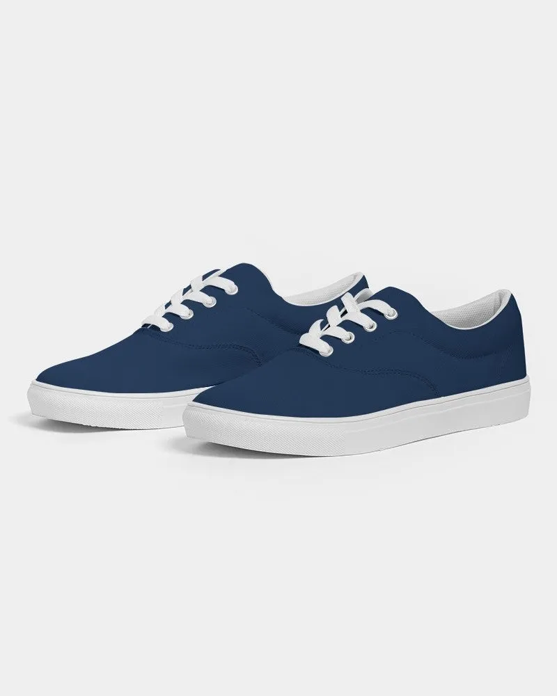 Dark Blue Men's Canvas Sneakers | Men's | Dark Pure Blue | C100M50Y0K80