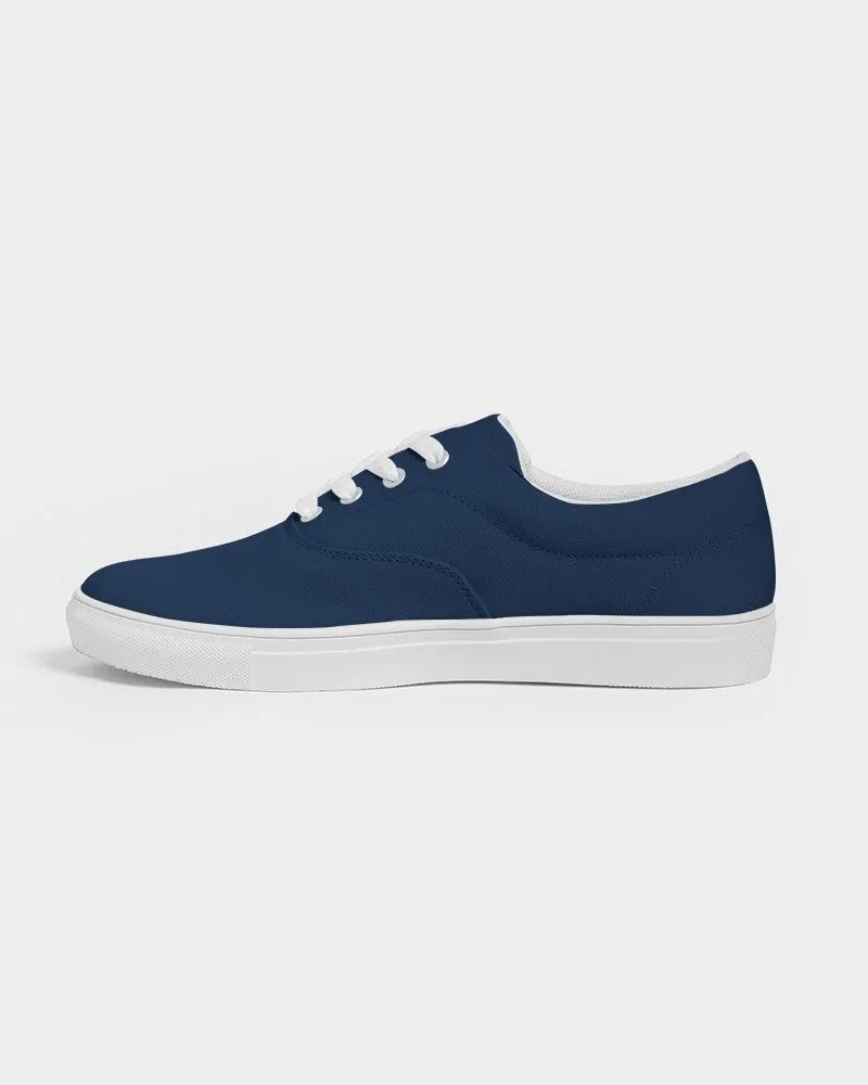 Dark Blue Men's Canvas Sneakers | Men's | Dark Pure Blue | C100M50Y0K80