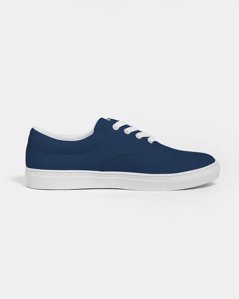 Dark Blue Men's Canvas Sneakers | Men's | Dark Pure Blue | C100M50Y0K80