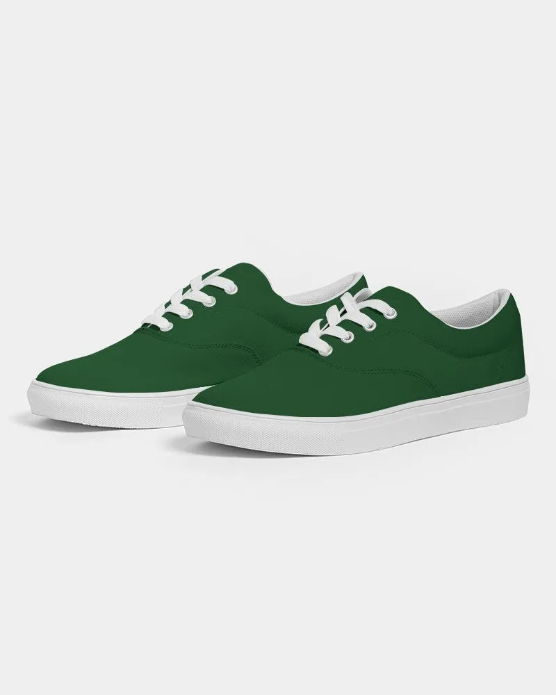 Dark Green Women's Canvas Sneakers | Women's | Dark Pure Green | C100M0Y100K80