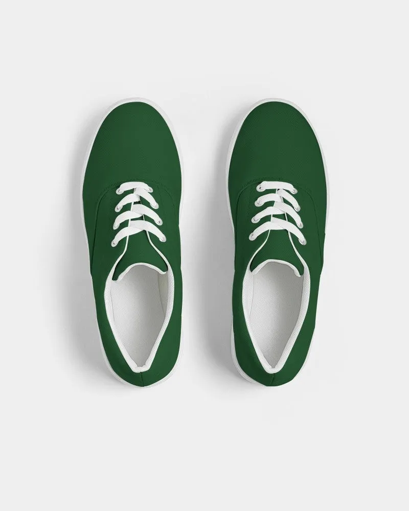 Dark Green Women's Canvas Sneakers | Women's | Dark Pure Green | C100M0Y100K80