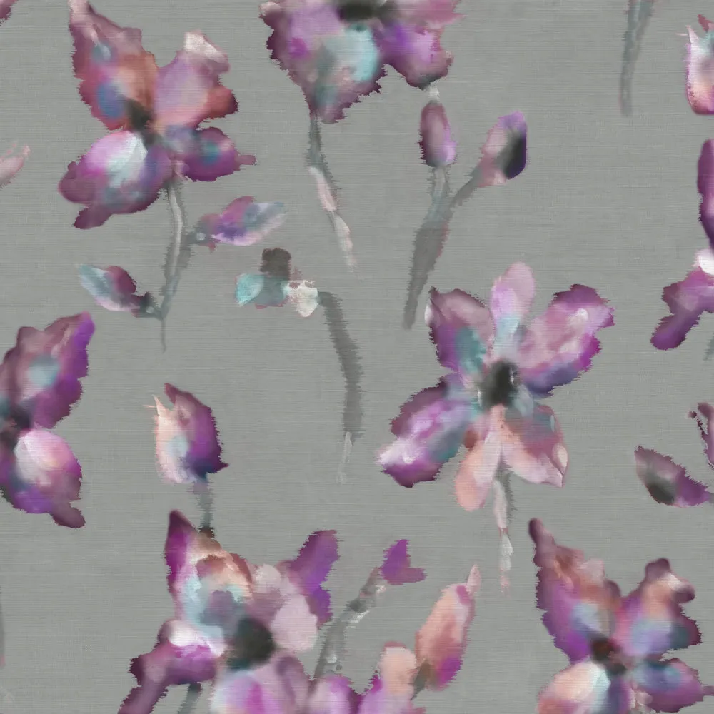 Degas Printed Fabric (By The Metre) Amethyst