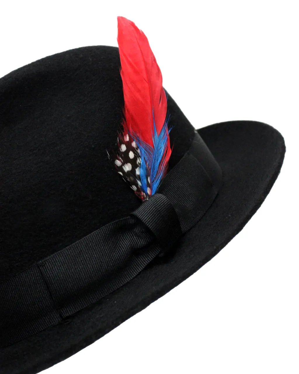 DOBBS Style Black Trilby Fedora Hat