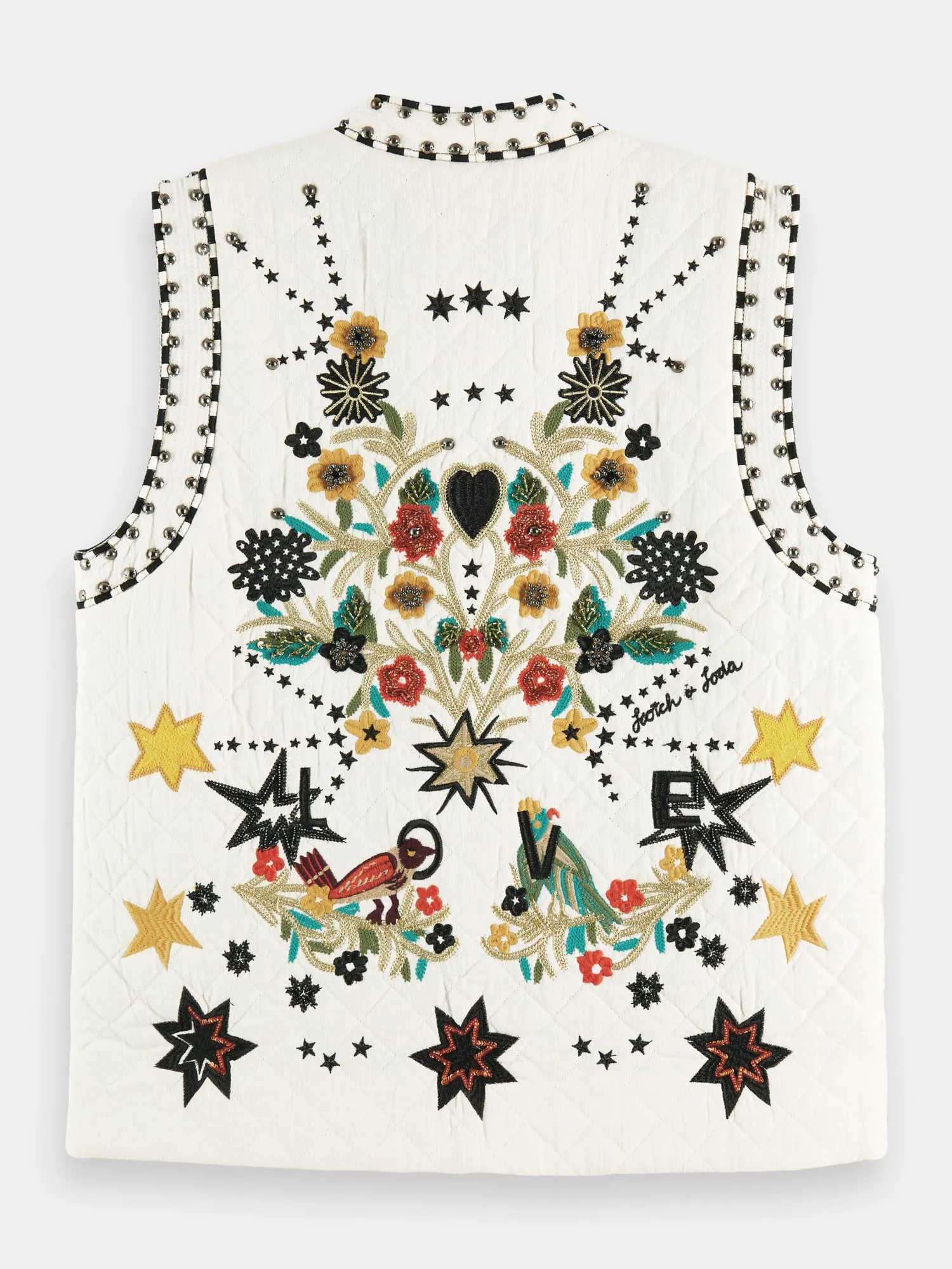 Embroidered gilet