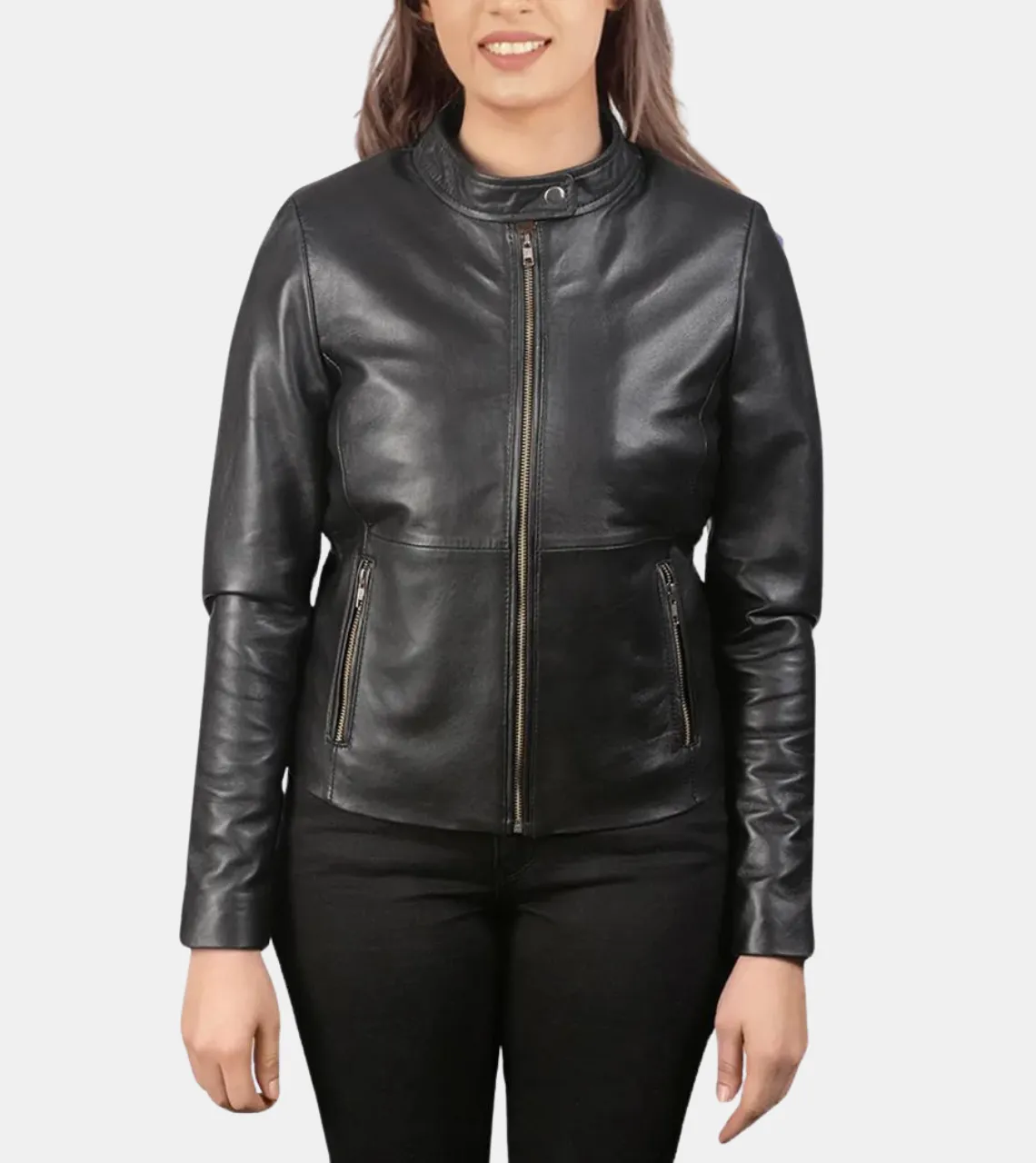 Evane Women's Black Leather Jacket