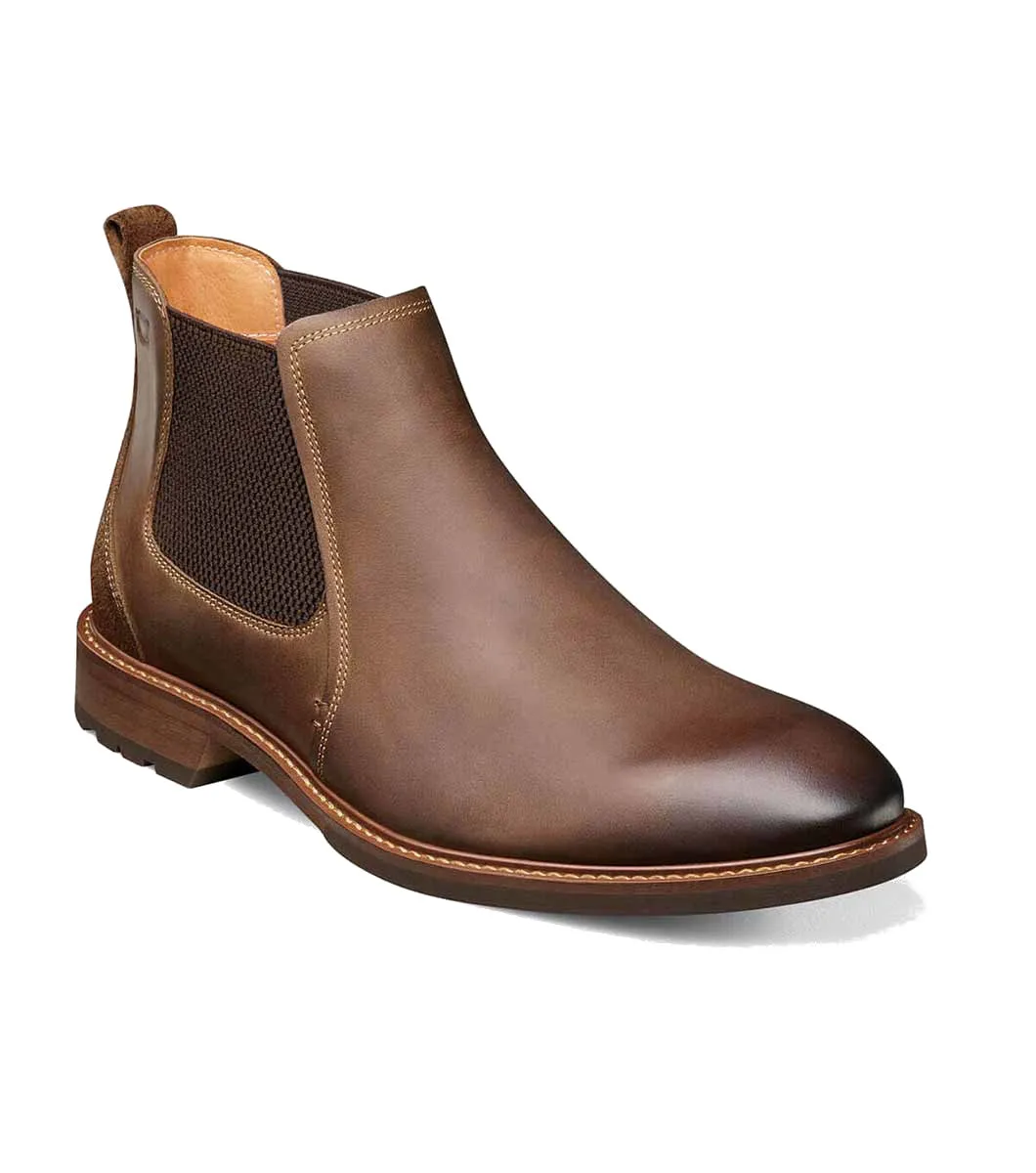 Florsheim Lodge Plain Toe Gore Boot - Brown