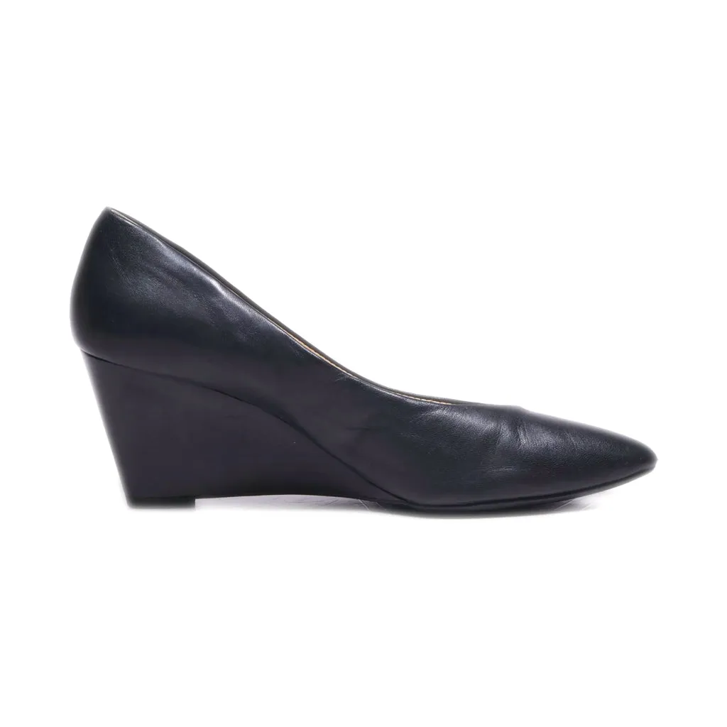 Franco Sarto Wedge Shoes Leather Black Colour For Women