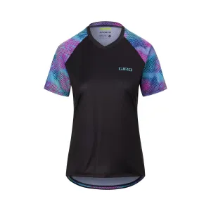 Giro Women'S Roust Short Sleeve Mtb Jersey 2022: Black Chromadot Xs