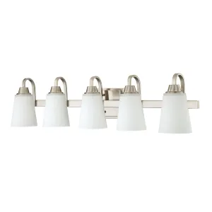 Grace 5 Light Vanity in Brushed Polished Nickel