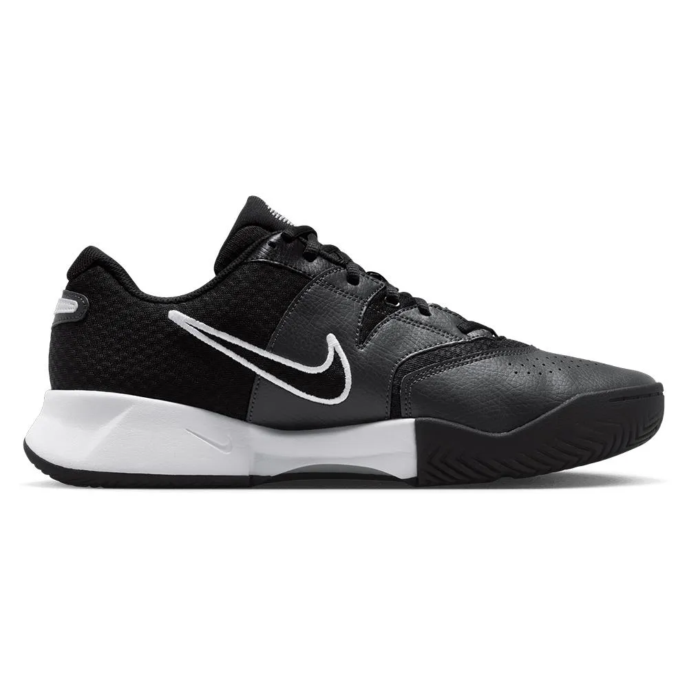 Juniors' Court Lite 4 Tennis Shoes Black and White