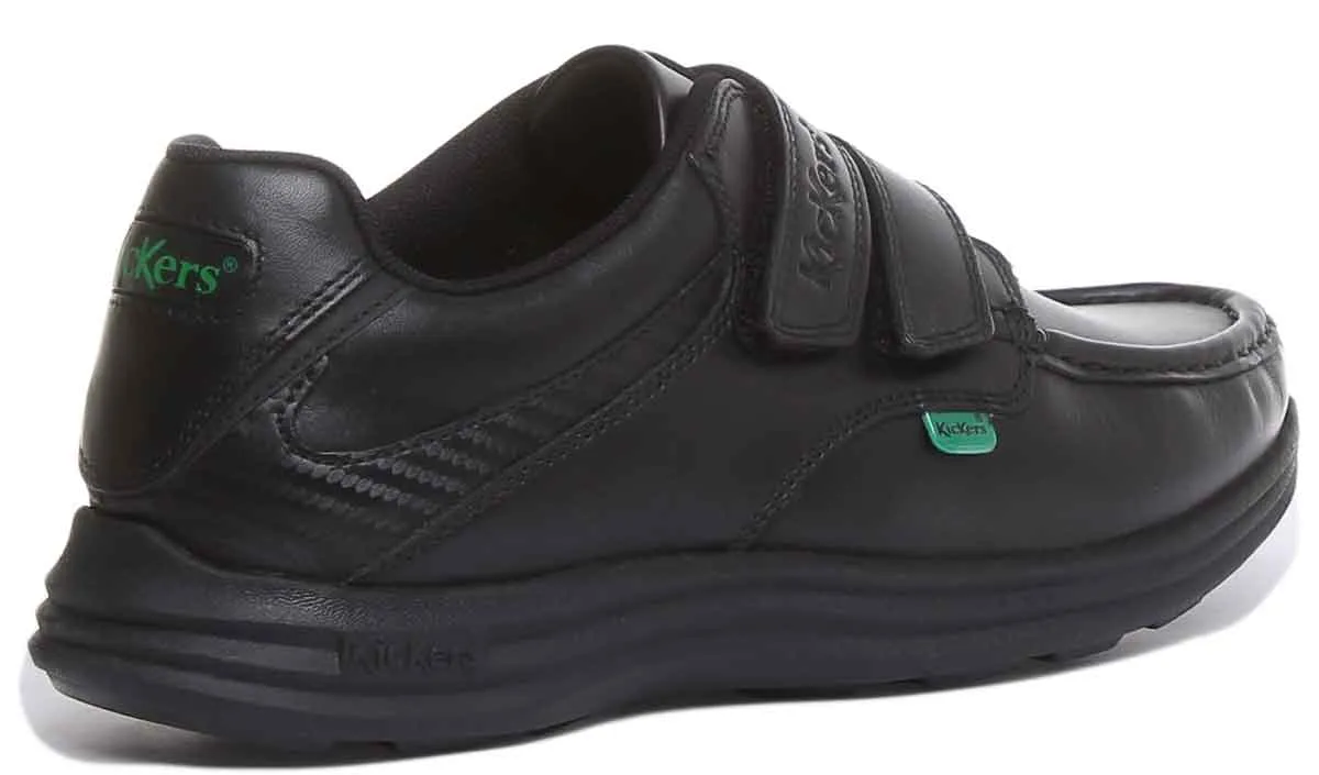 Kickers Reasan Velcro Strap In Black in Adults UK Size 6.5 - 12