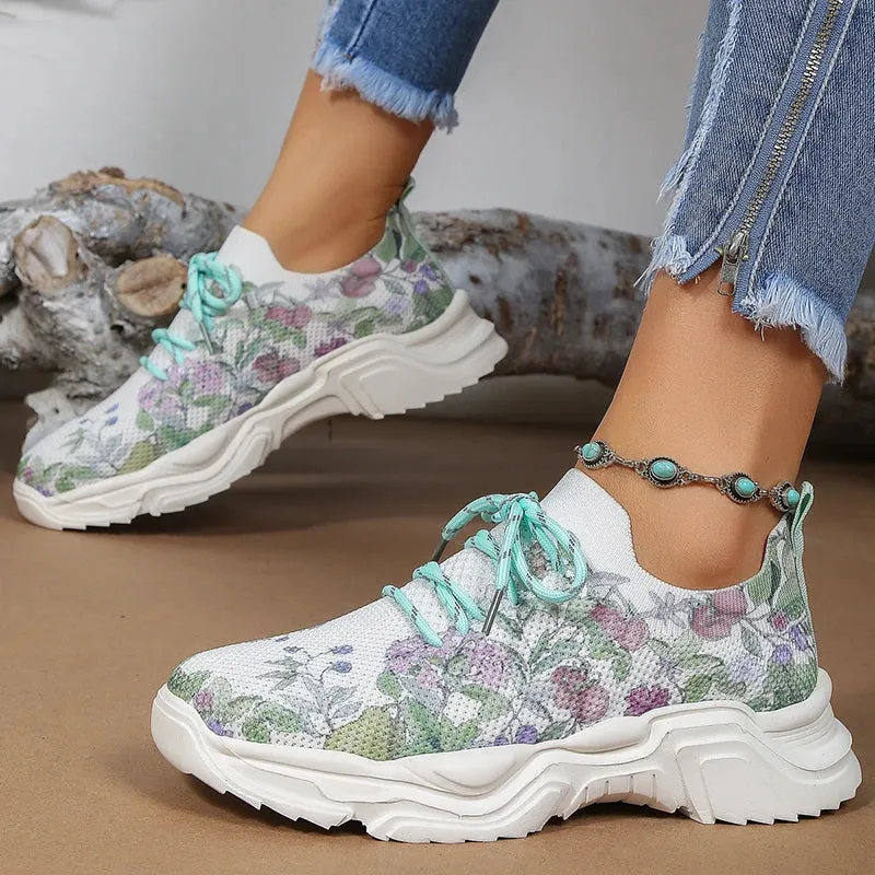 MARGIT FLOWER KNIT SNEAKERS