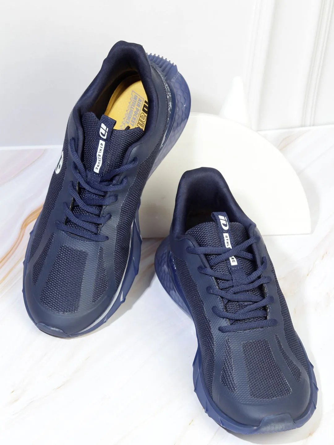 Men's Navy Lace Up Sneaker (ID7514)